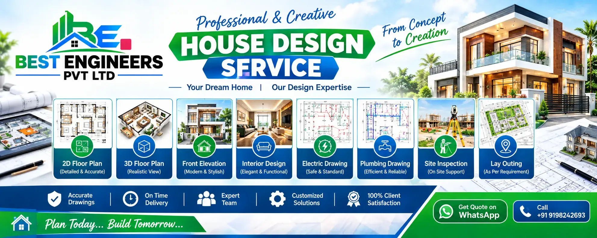 Professional House Design Services by Best Engineers PVT LTD
