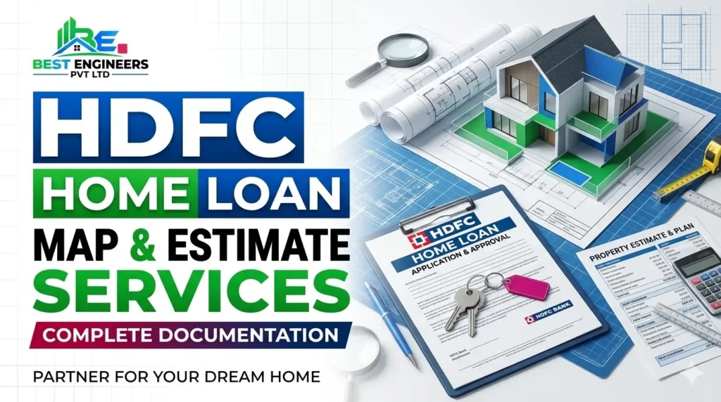 HDFC Bank loan property plan map estimate services