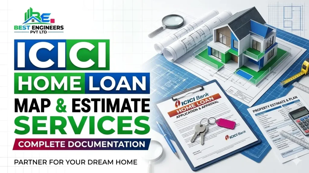 ICICI Bank loan property plan map estimate services